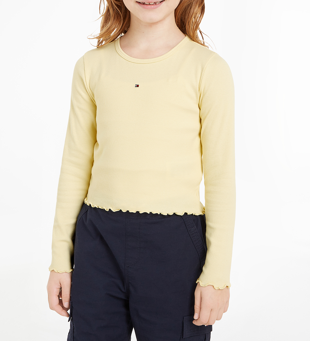 Tommy Hilfiger Bluse - Rib - Lemon Zest