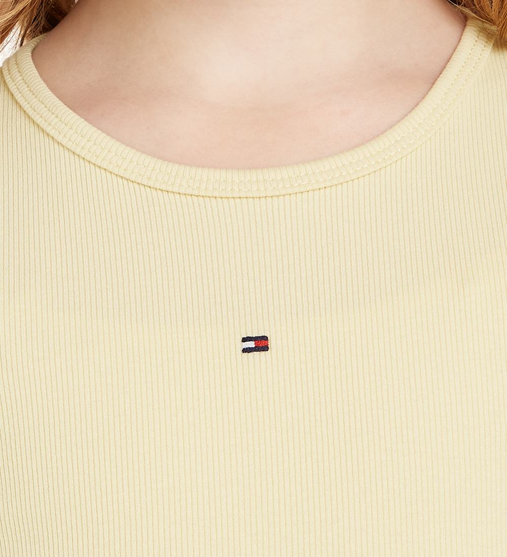 Tommy Hilfiger Bluse - Rib - Lemon Zest