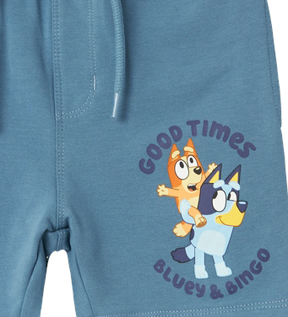 Name It Sweatshorts - NmmAkley Bluey  - Provincial Blue