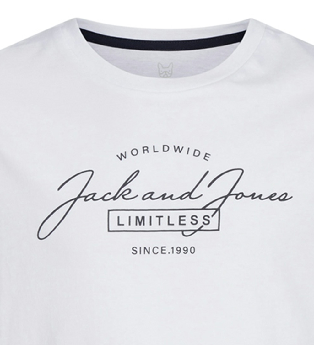 Jack Jones T-shirt - JjFerris - White/Big print