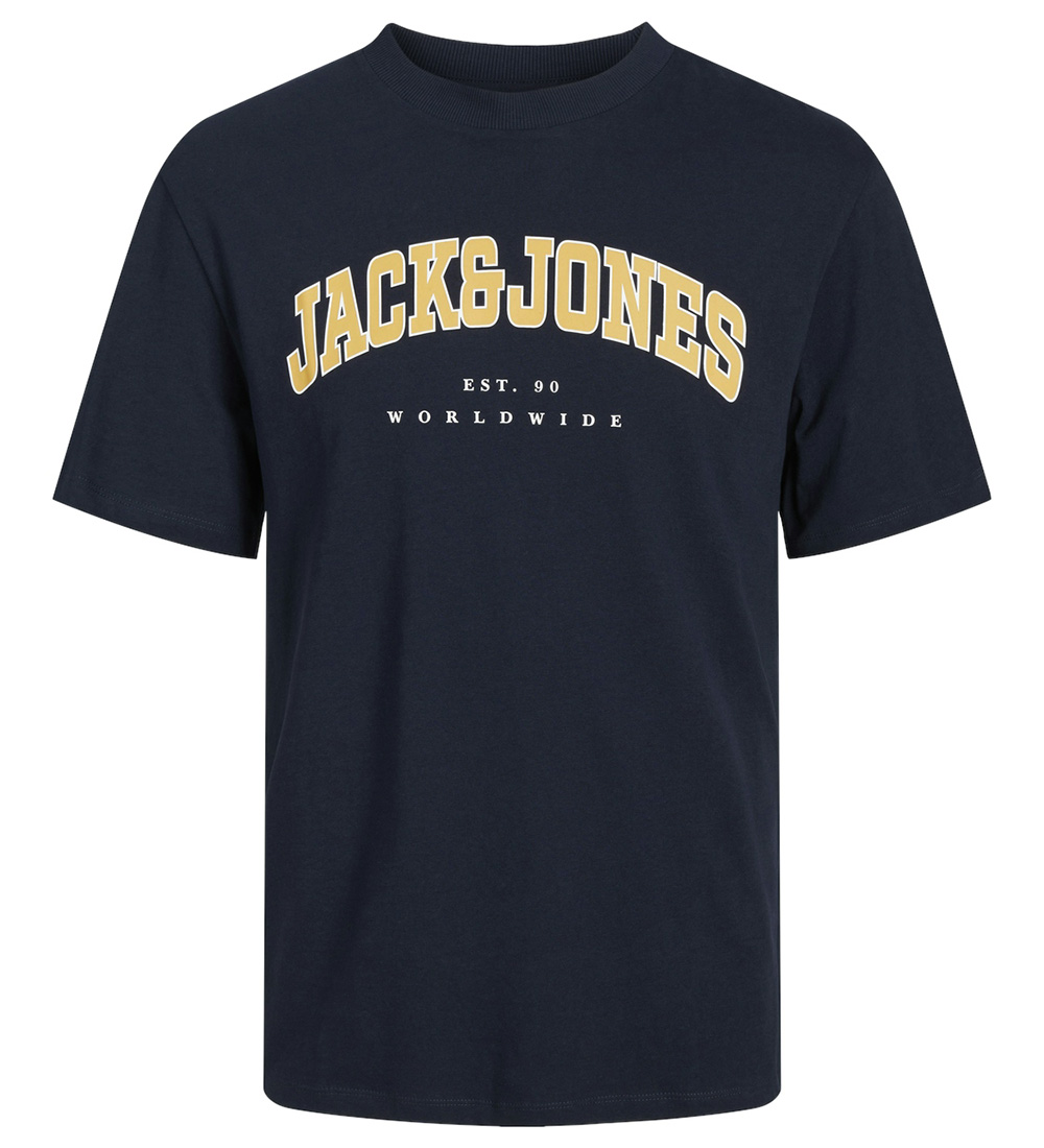 Jack & Jones T-shirt - JjeCaleb - Navy Blazer