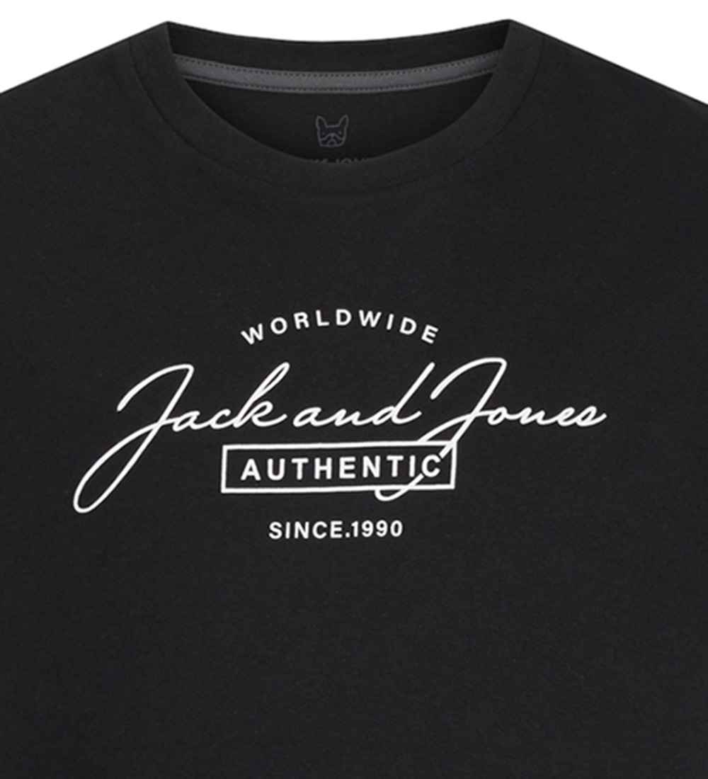 Jack & Jones T-shirt - JjFerris - Black/Big print