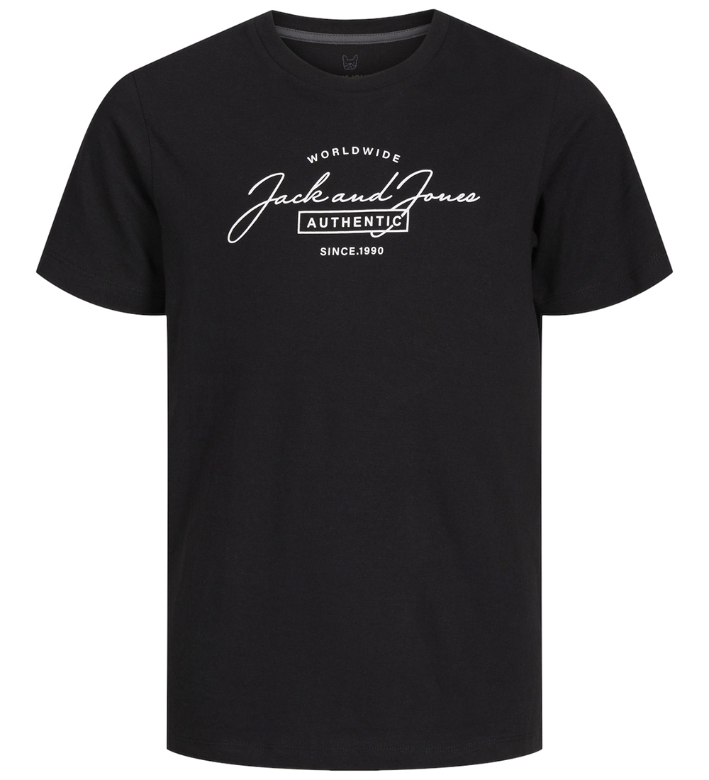 Jack & Jones T-shirt - JjFerris - Black/Big print