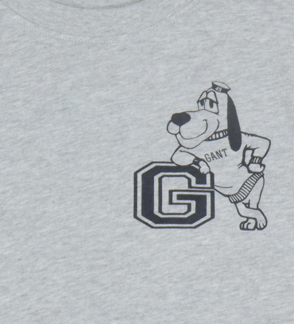 GANT T-shirt - G Dog - Light Grey Melange