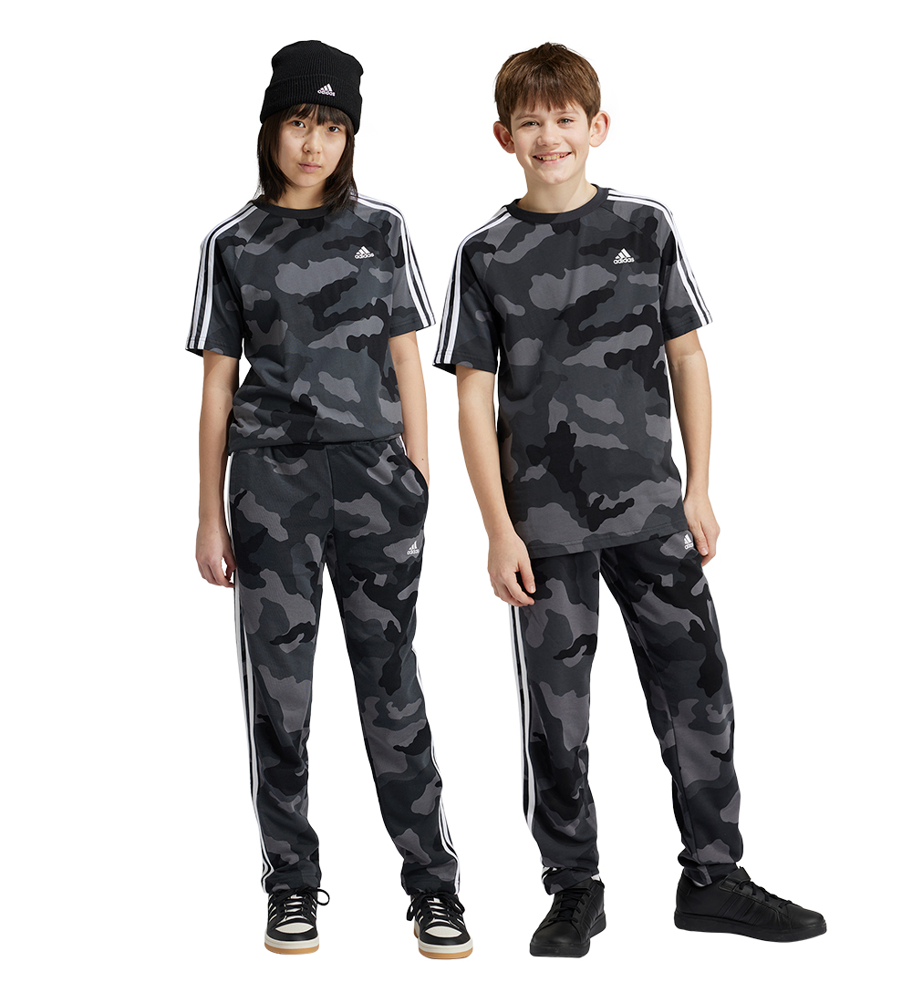 adidas Performance Sweatpants - J BL Camo FT PT - Grå/Sort