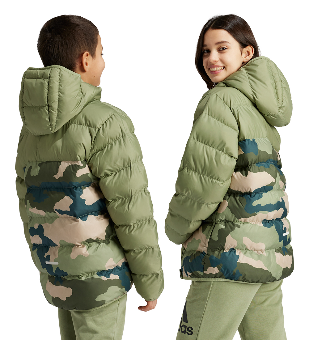 adidas Performance Dynejakke - Grøn m. Camouflage