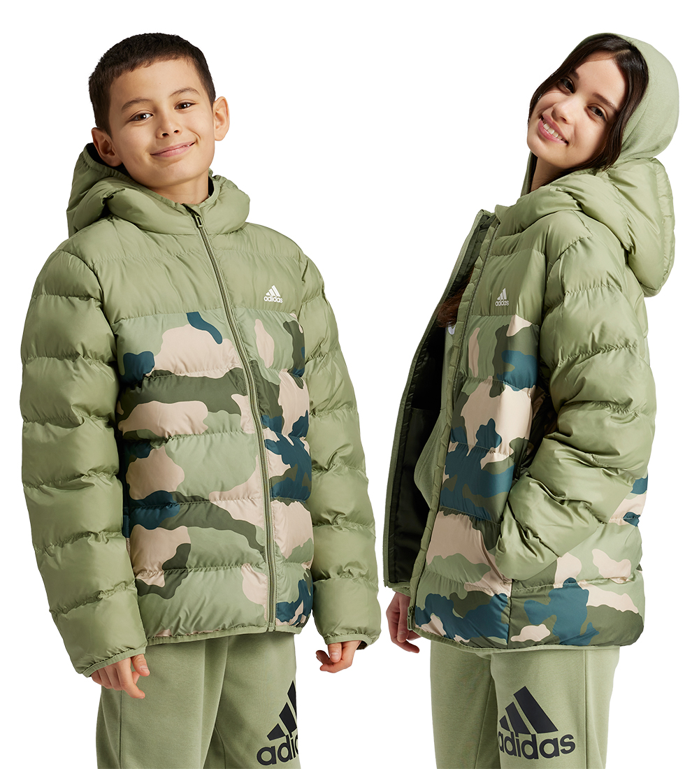 adidas Performance Dynejakke - Grøn m. Camouflage