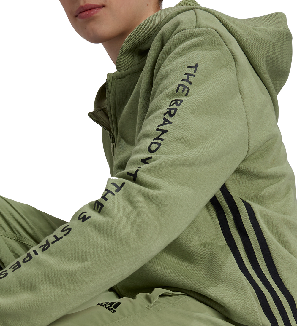adidas Performance Cardigan - J JAM FZ HD - Grøn