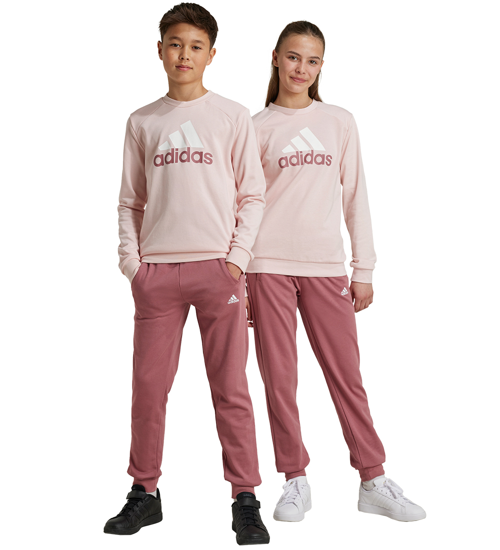 adidas Performance Sweatsæt - J BL FT TS - Rosa/Hvid