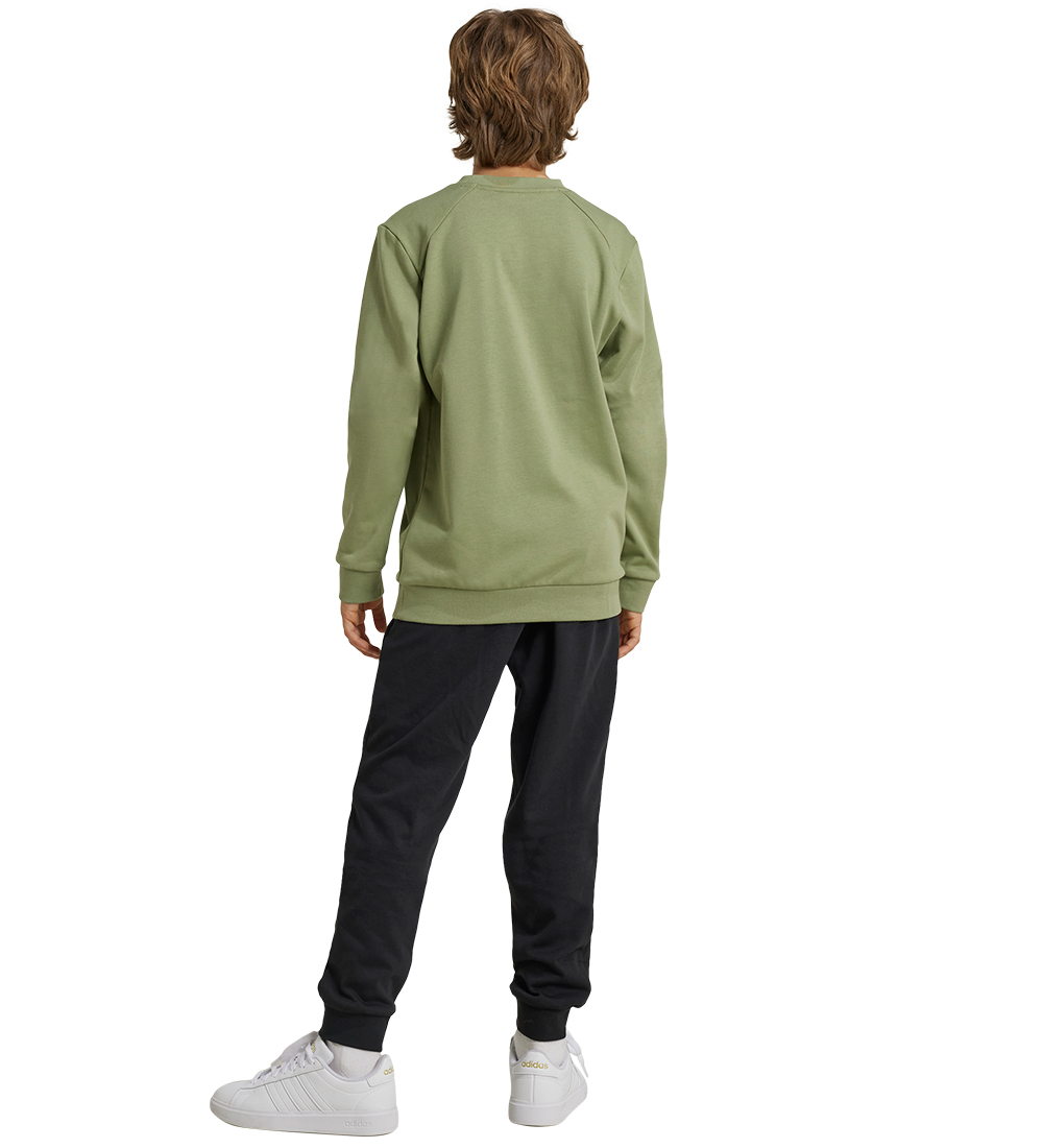 adidas Performance Sweatsæt - J BL FT TS - Grøn/Sort