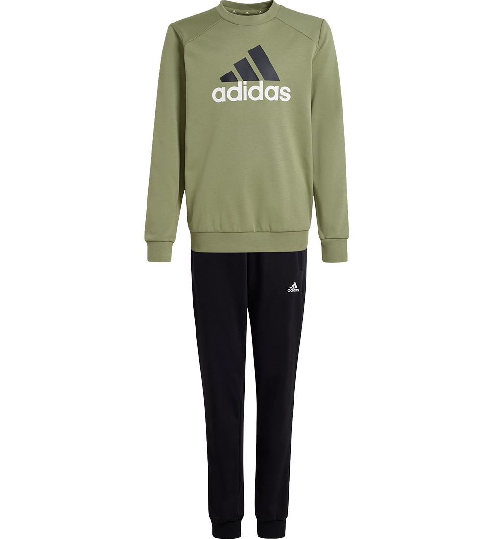 adidas Performance Sweatsæt - J BL FT TS - Grøn/Sort