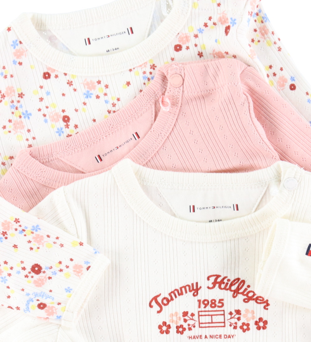 Tommy Hilfiger Gaveæske - Bodyer l/æ - 3-pak - Ancient White Flo
