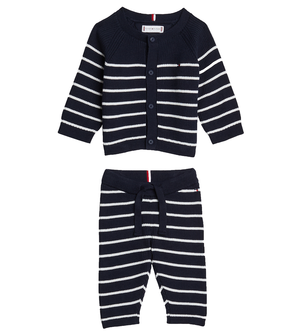 Tommy Hilfiger Gaveæske - Cardigan/Bukser - Strik - Desert Sky S
