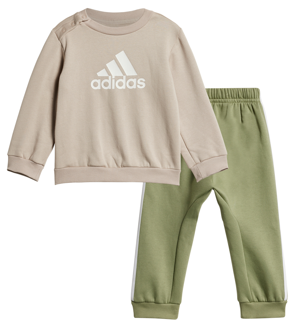 adidas Performance Sweatsæt - I Bos Logo Jog - Beige/Grøn