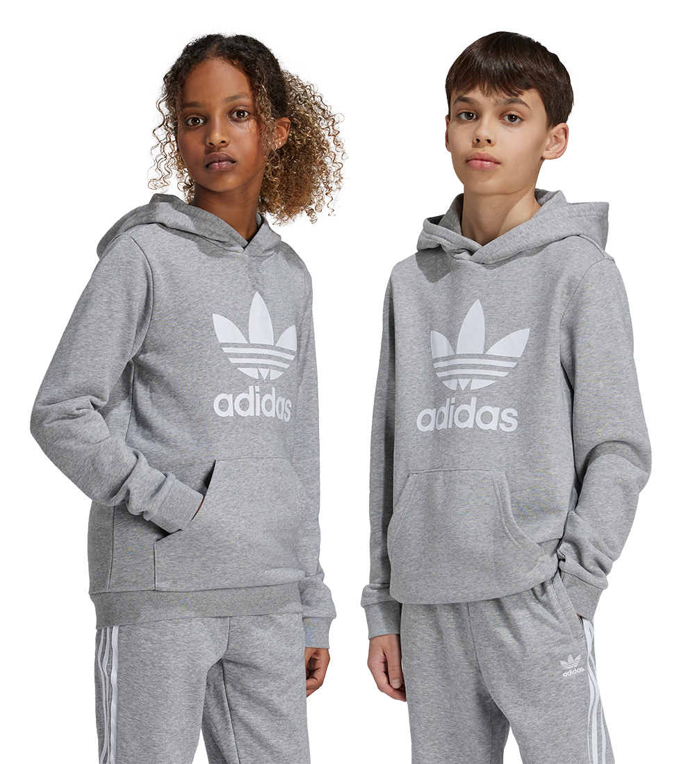 adidas Originals Hættetrøje  - Trefoil - Grå