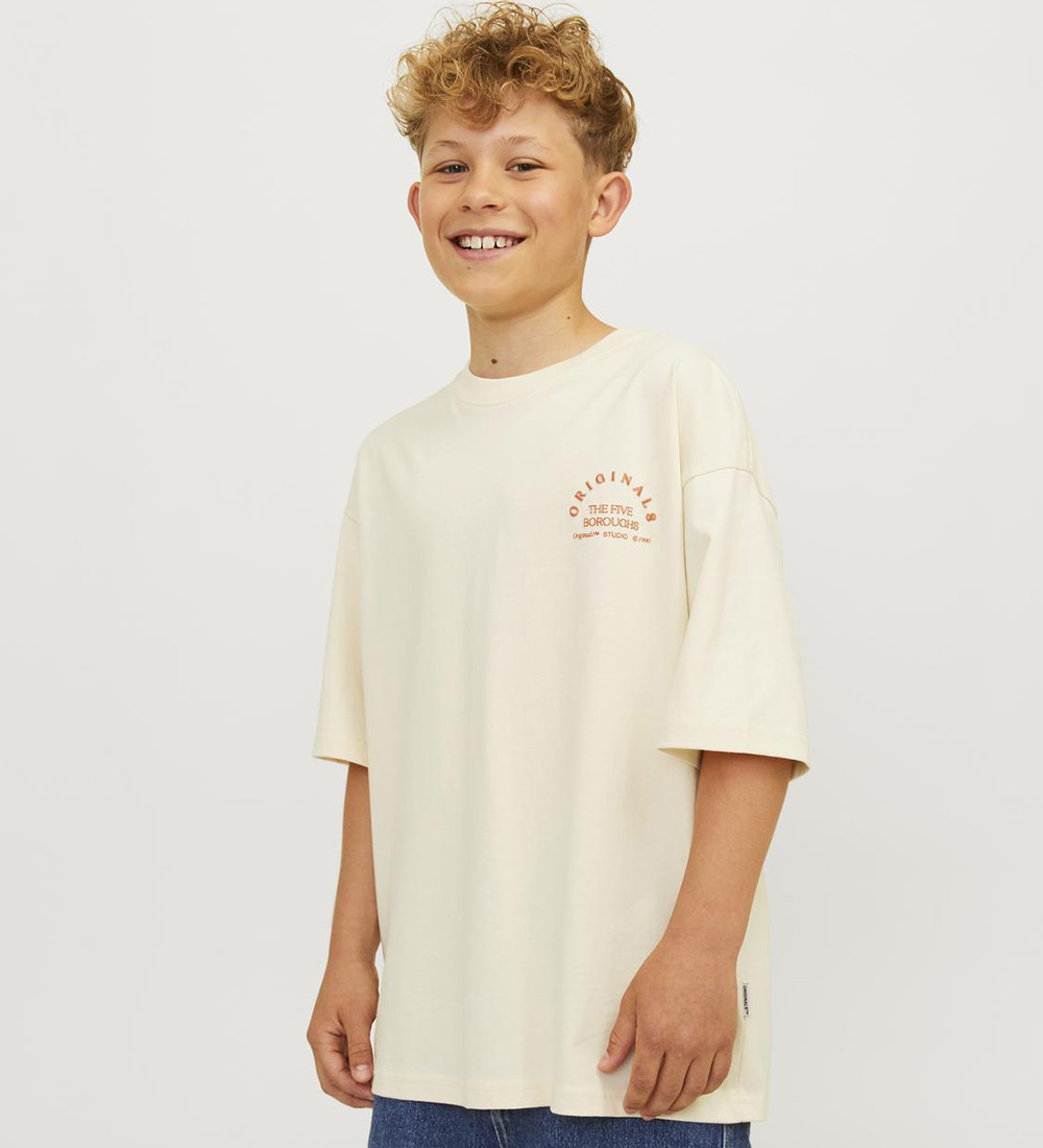Jack & Jones T-shirt - JorBrooklyn - Buttercream