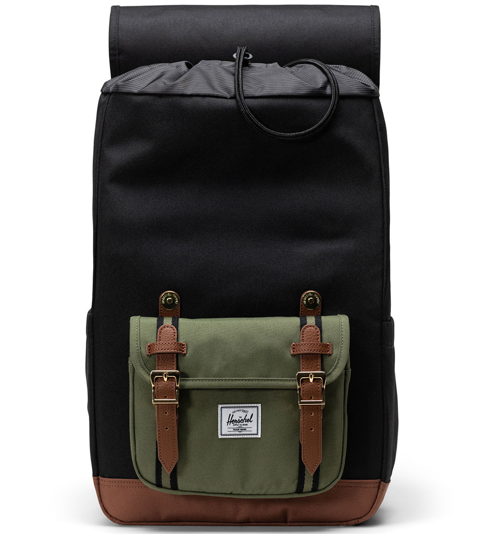 Herschel Rygsæk - Little America Mid - Black/Four Leaf Clover/Sa