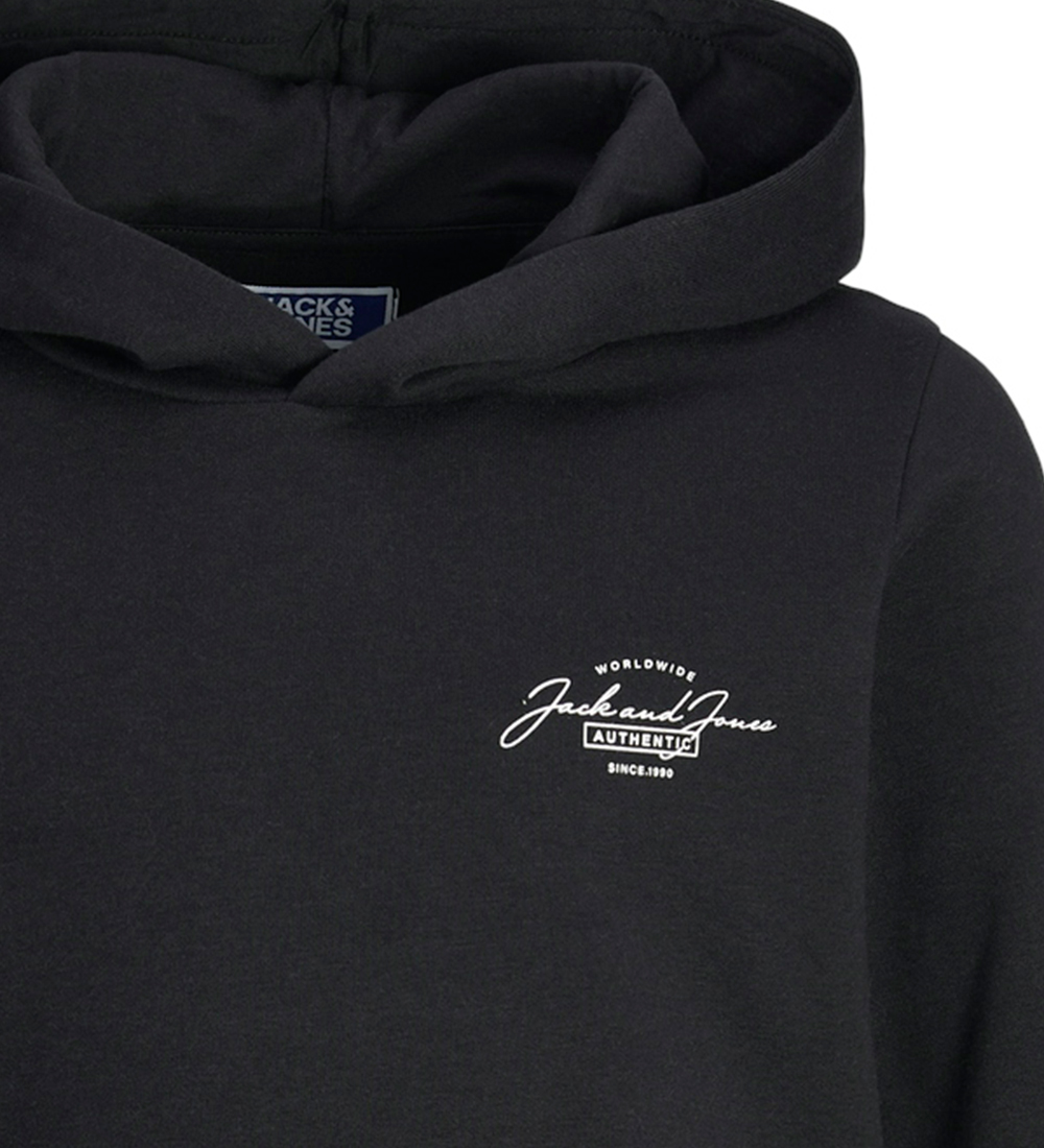 Jack & Jones Hættetrøje - JjFerris - Black/SAMLL