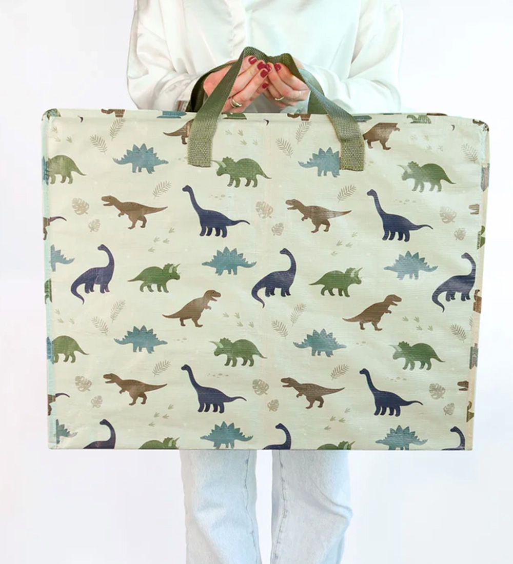 A Little Lovely Company Opbevaringspose - 58x26x46 cm - Dinosaur