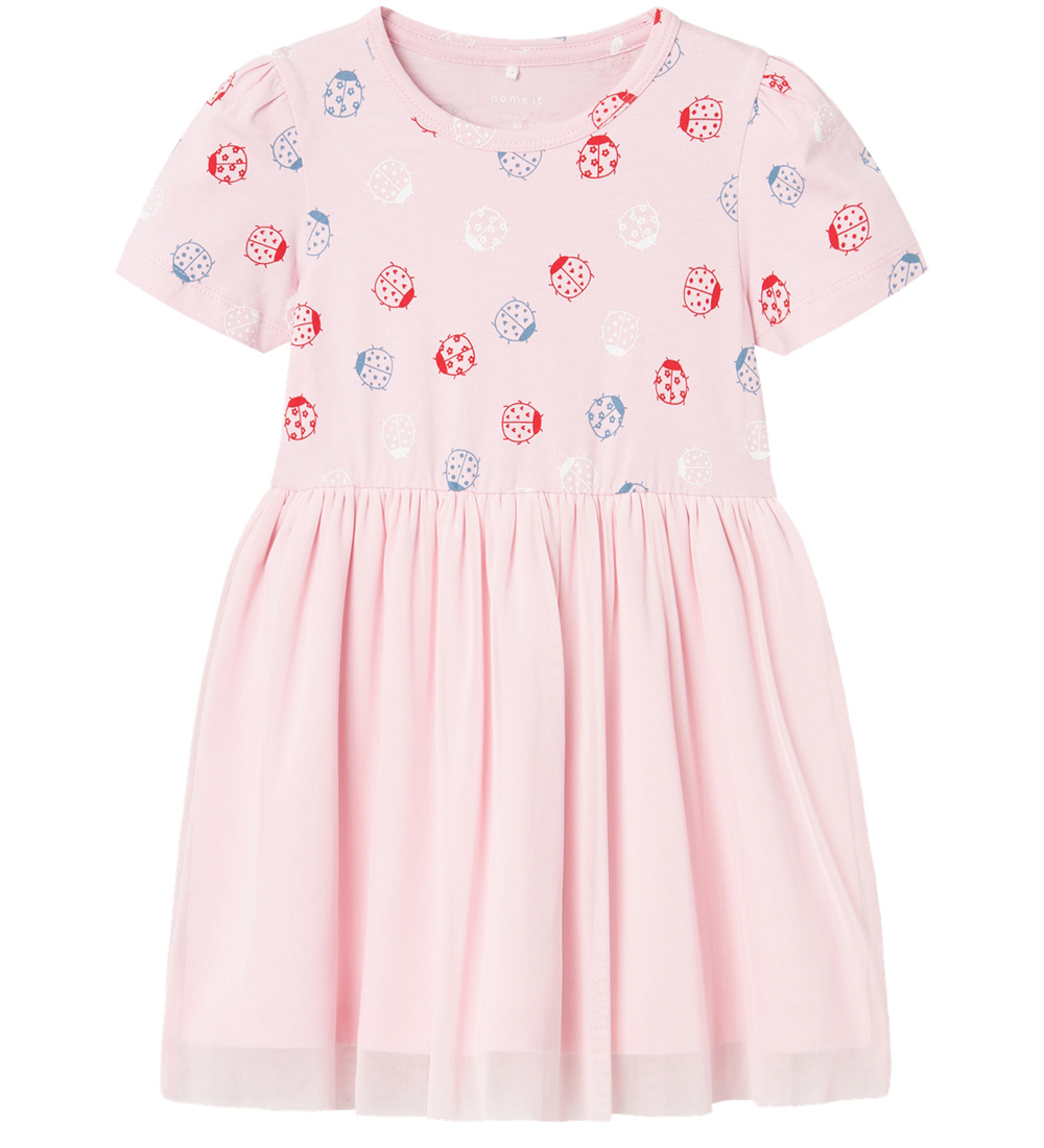 Name It Kjole k/æ - NmfFilera - Parfait Pink m. Mariehøns