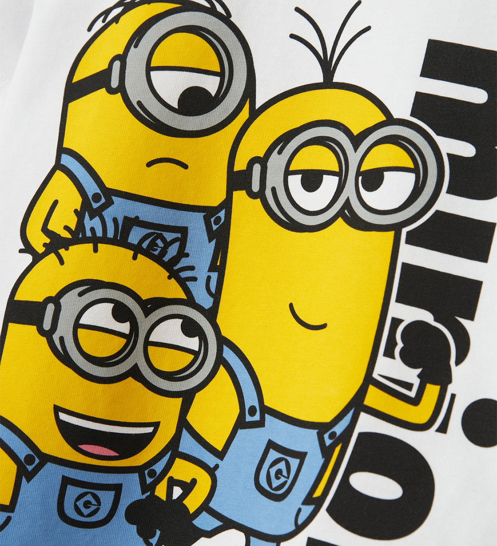 Name It T-shirt - NmmJule Minions - Bright White
