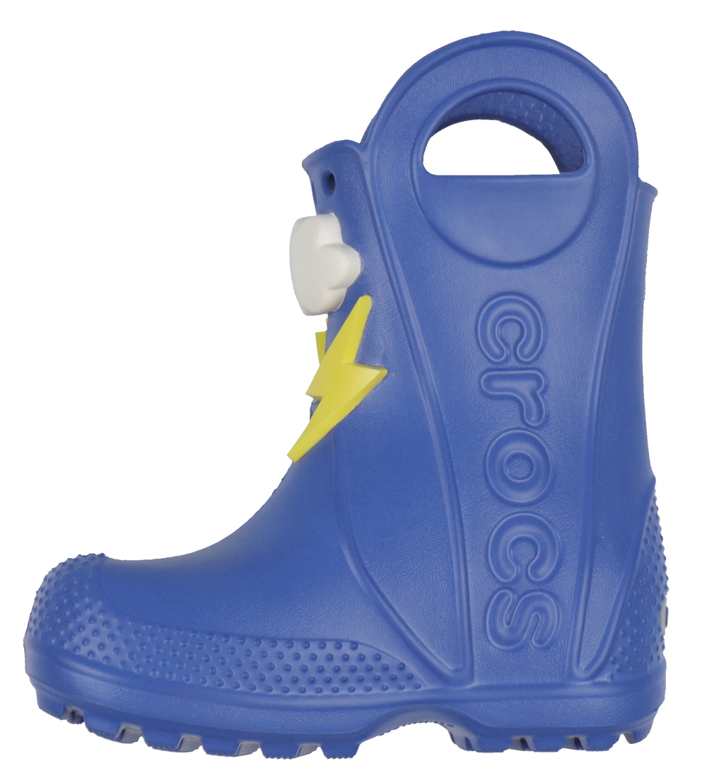 Crocs Gummistøvler - Handle It Lightning Bolt Rain Boot K - Blue