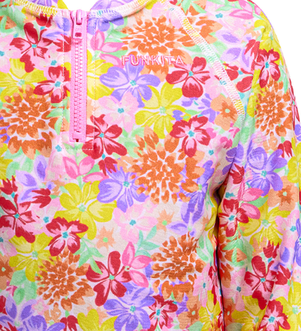 Funkita Badebluse - Zippy Rash - UV50+ - Summer Garden
