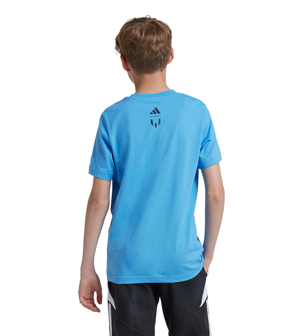 adidas Performance T-shirt - Y Messi G T - Blå