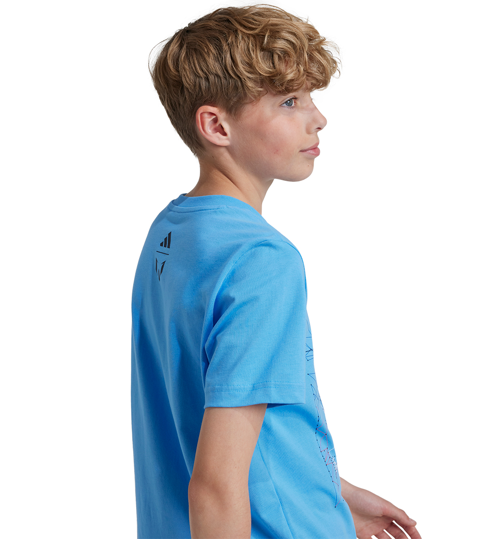 adidas Performance T-shirt - Y Messi G T - Blå