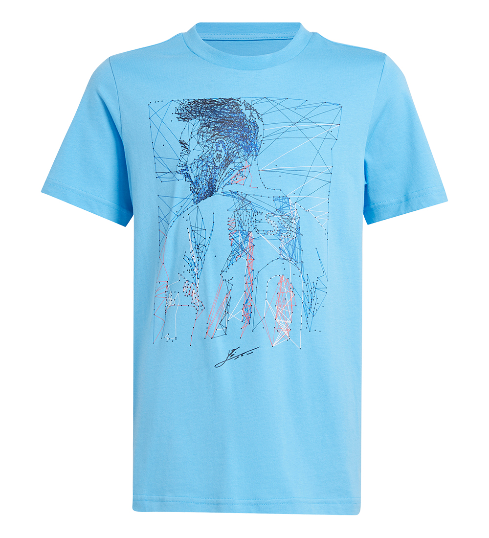 adidas Performance T-shirt - Y Messi G T - Blå