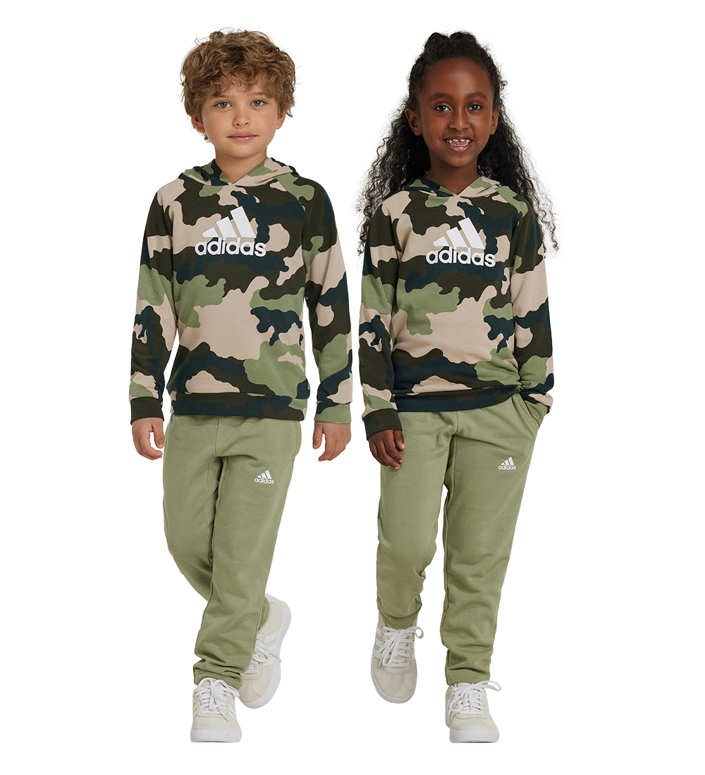adidas performance Sweatsæt - LK Camo HD - Grøn/Beige