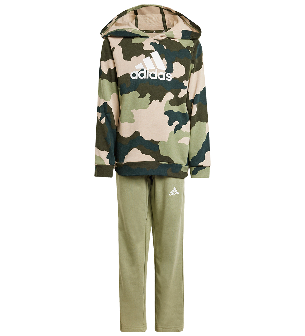 adidas performance Sweatsæt - LK Camo HD - Grøn/Beige