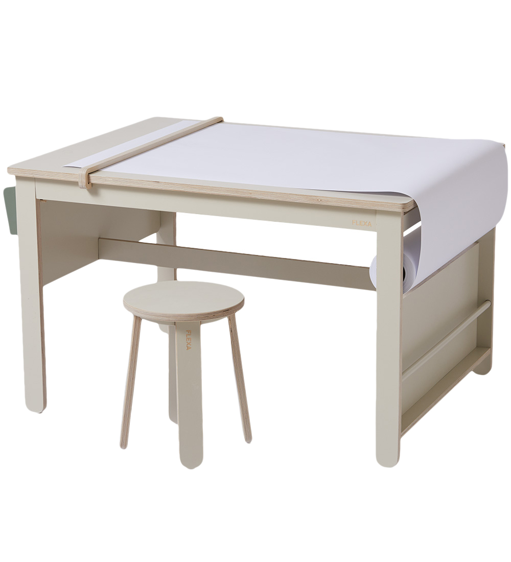 Flexa Tegnebord - Play - Warm Grey/Birch Plywood