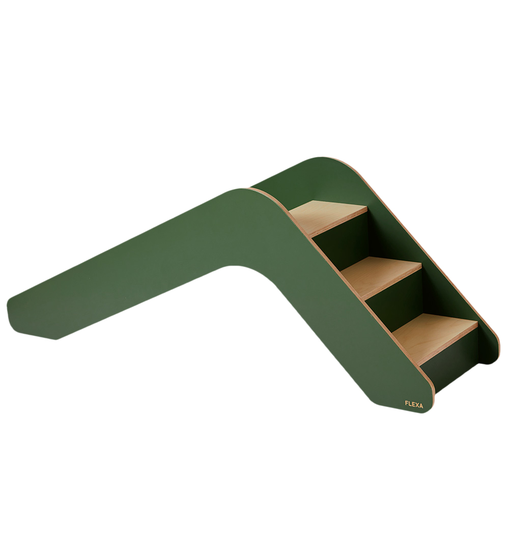 Flexa Rutsjebane - Play - Dusty Green/Birch Plywood