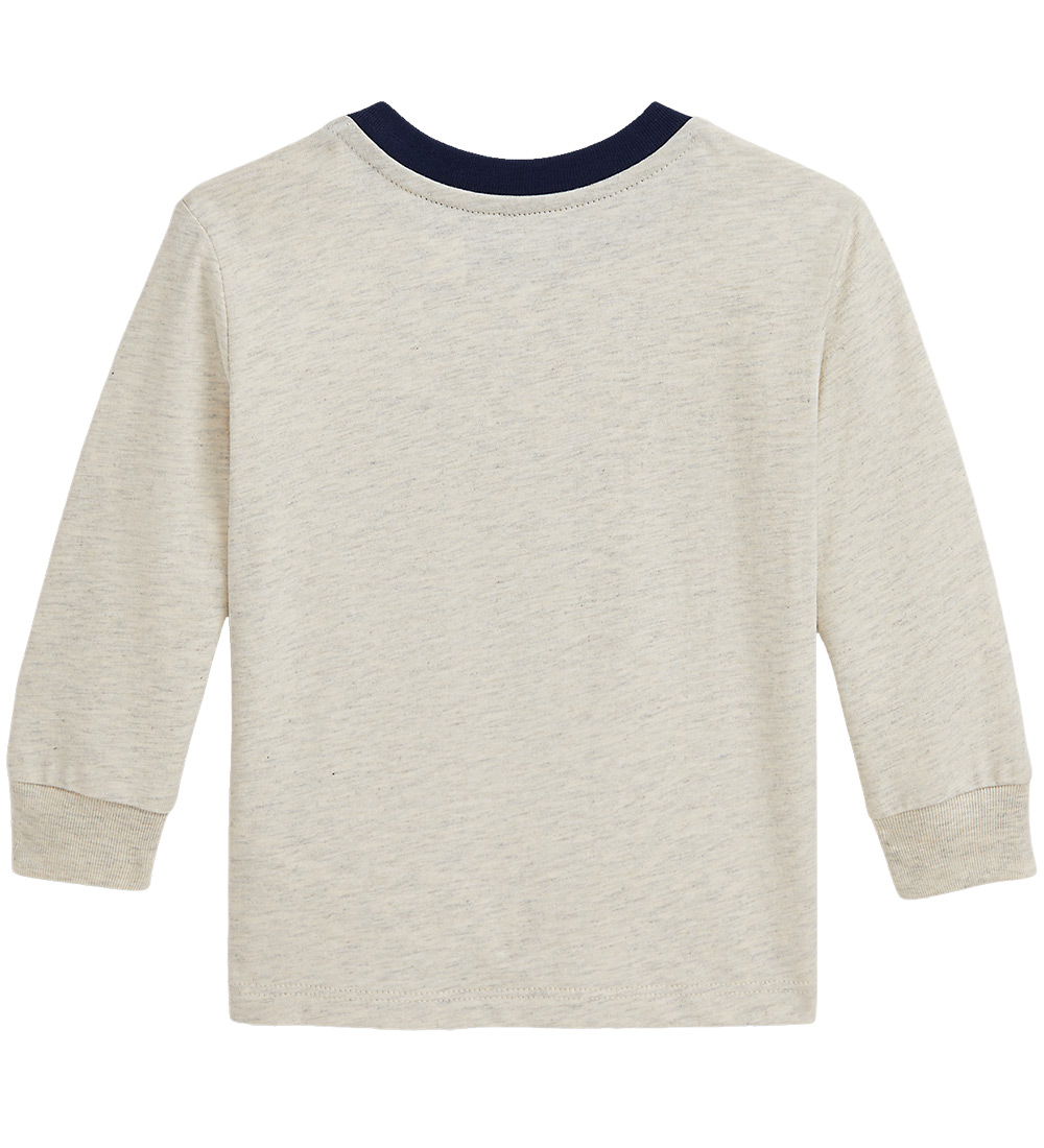 Polo Ralph Lauren Bluse - Beigemeleret m. Bamse
