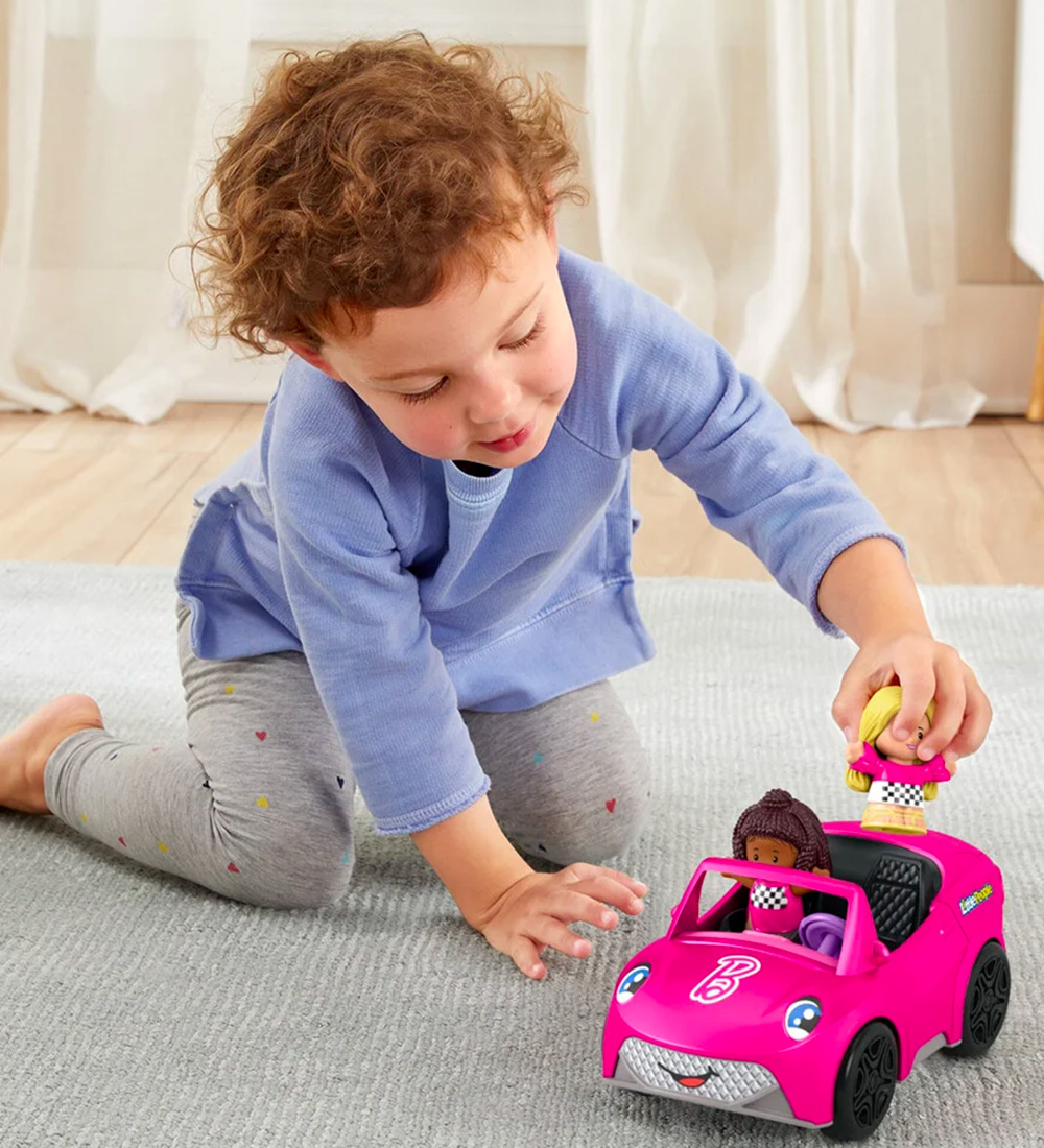Fisher-Price Bil m. Lyd - Little People - Pink m. Barbie