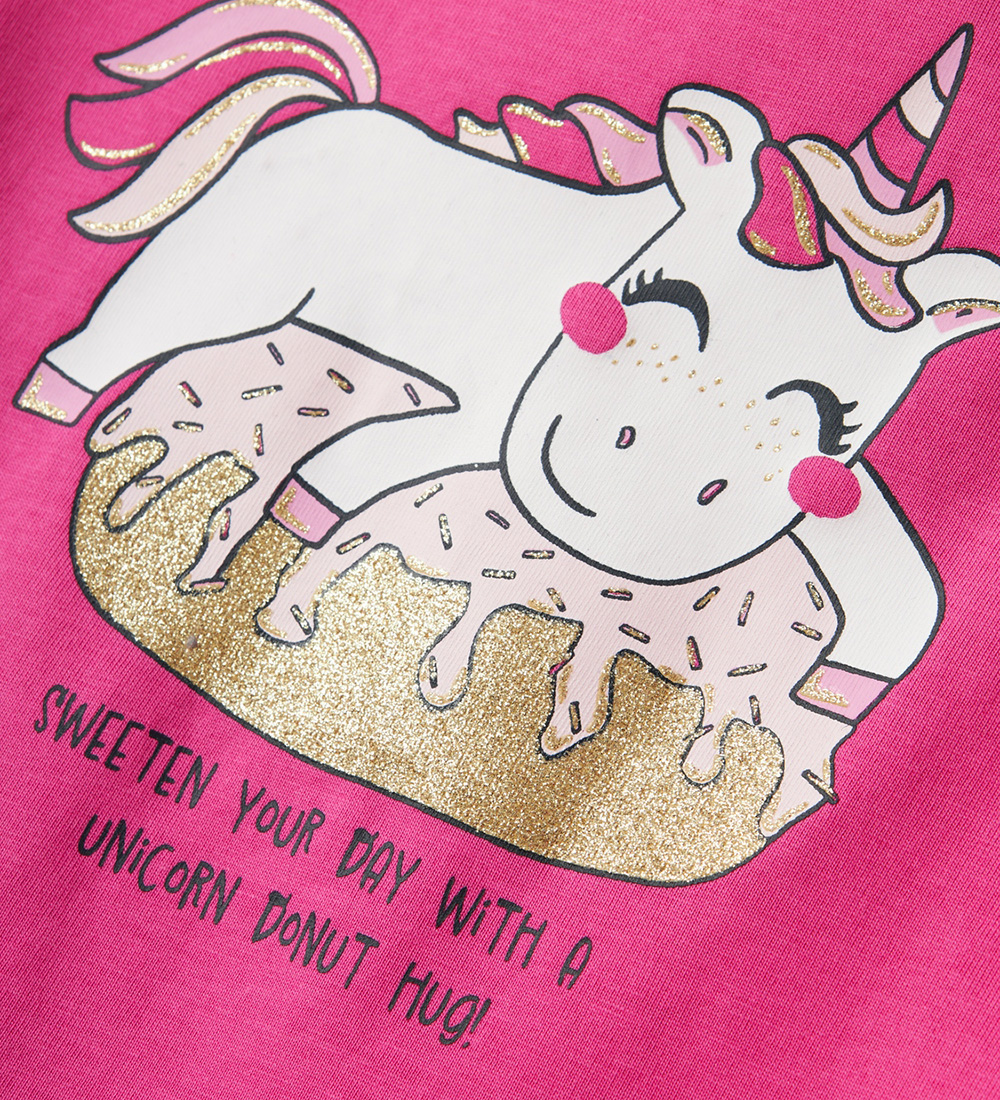 Name It Bluse - NmfVeen - Raspberry Rose/Donut Hug