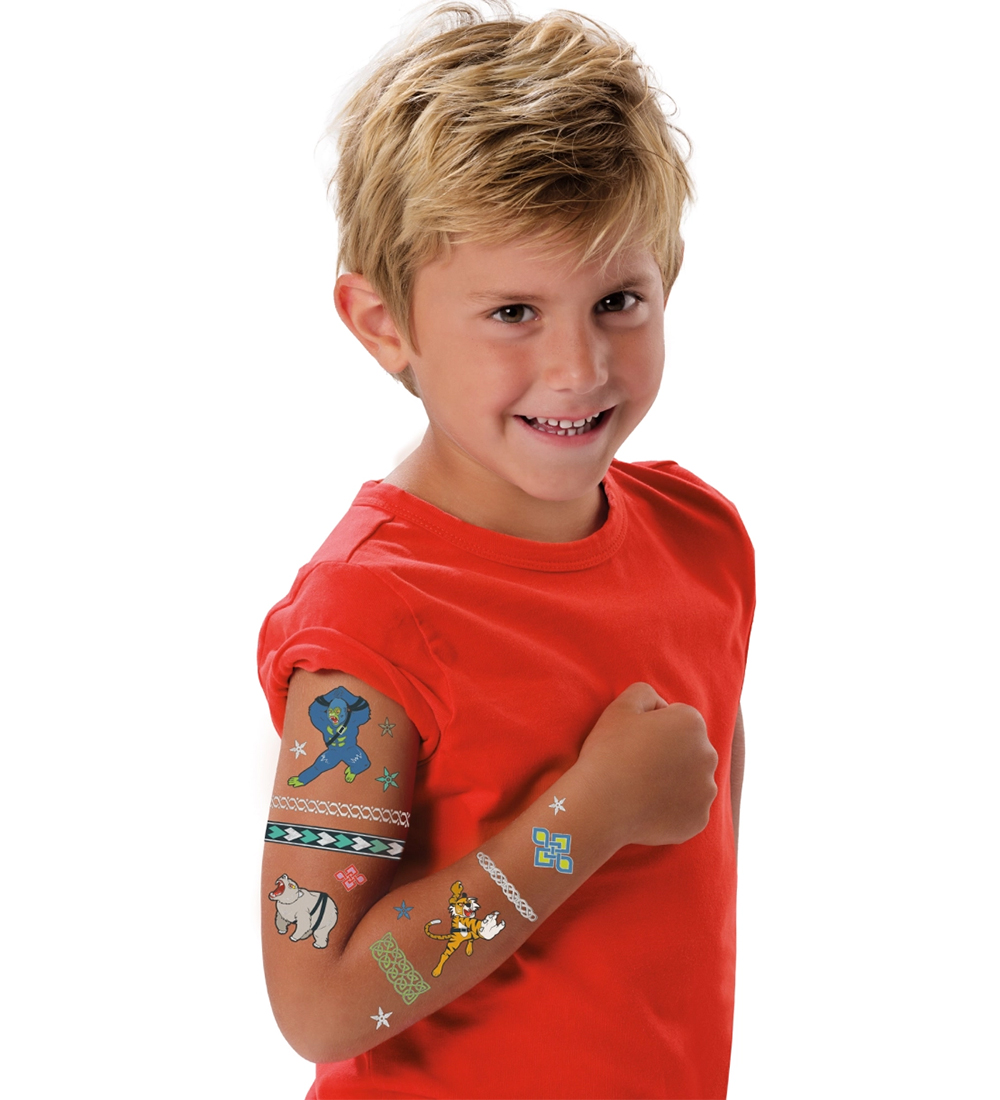 SES Creative Tatoveringer - Dyrekrigere - 45 stk