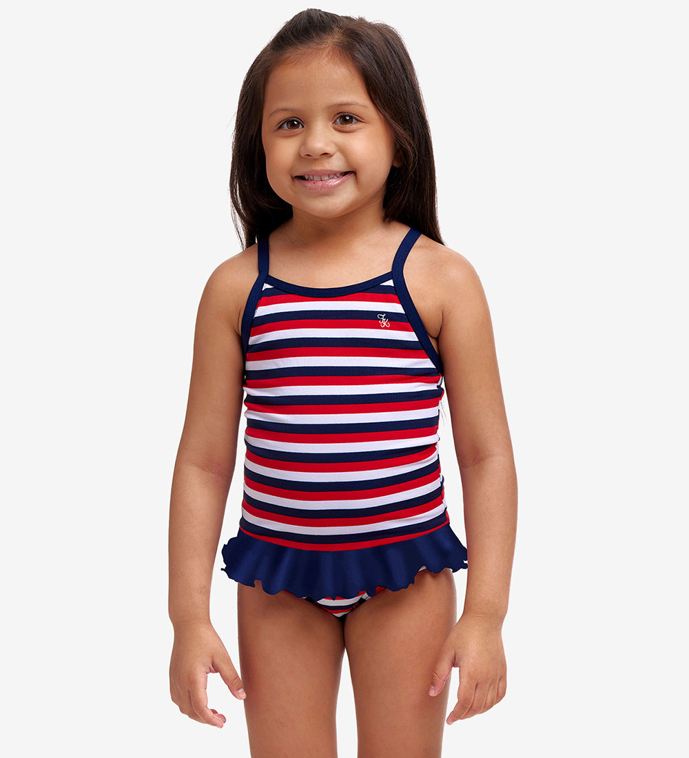 Funkita Badedragt - Belted Frill - UV50+ - Riviera