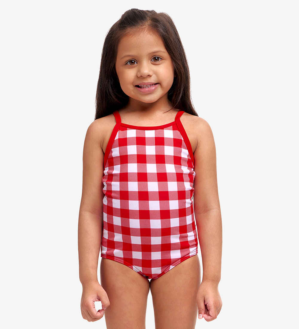 Funkita Badedragt - Printed - UV50+ - Red Checker