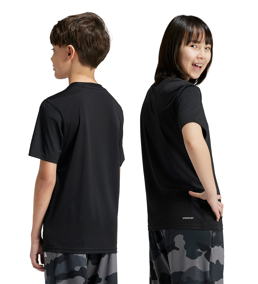 adidas Performance T-shirt - J TR-ES PRI T - Sort