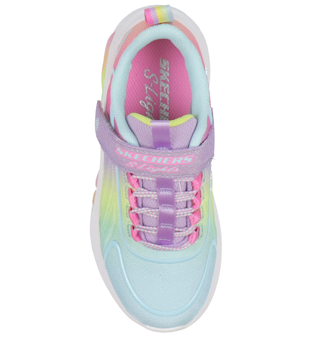 Skechers Sko m. Lys - Rainbow Cruisers - Lavender/Multi