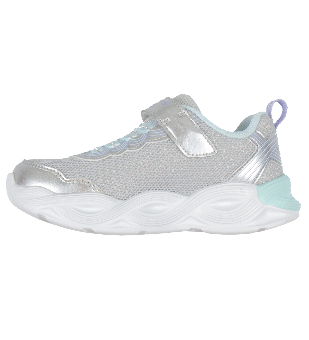 Skechers Sko m. Lys - Twisty Glow - Silver/Multi