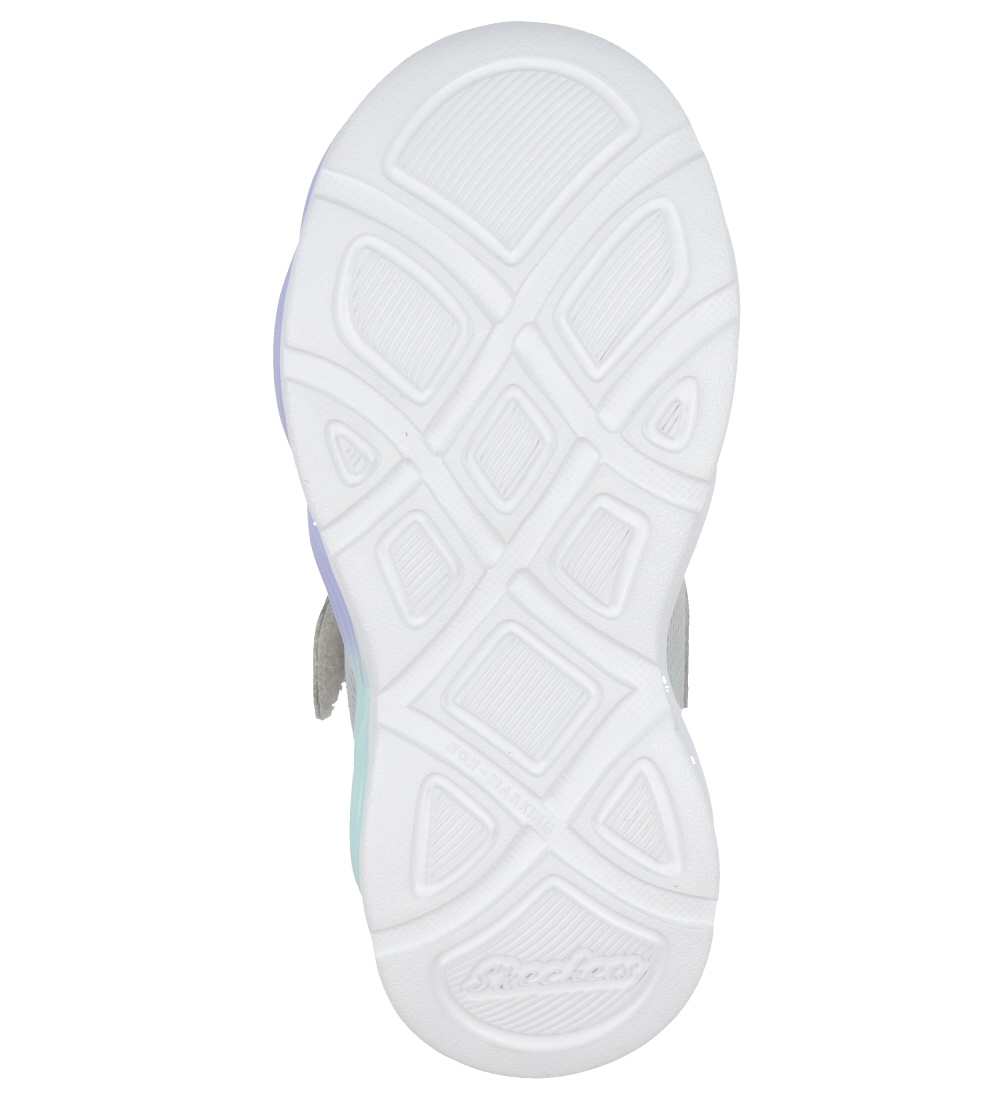 Skechers Sko m. Lys - Twisty Glow - Silver/Multi