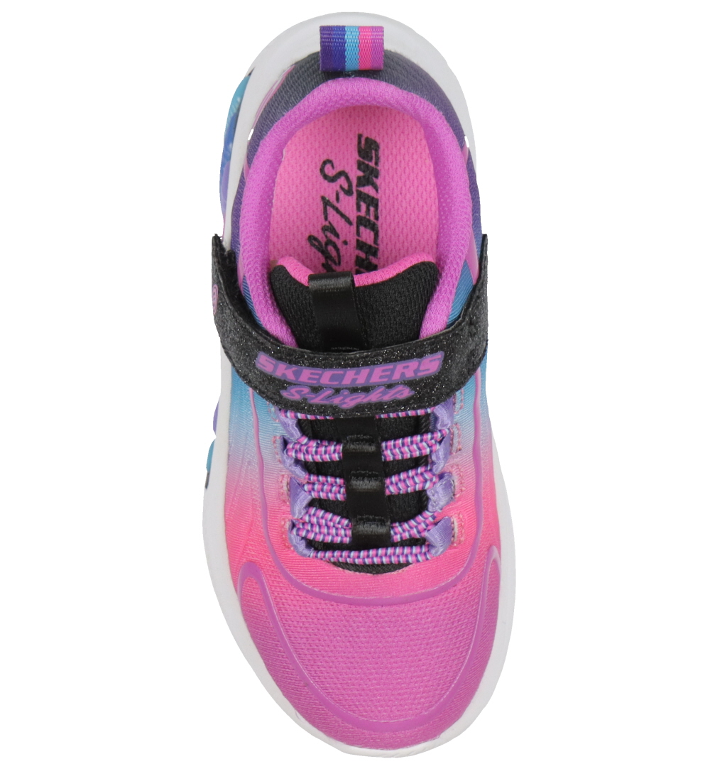 Skechers Sko m. Lys - Rainbow Cruisers - Black/Multi