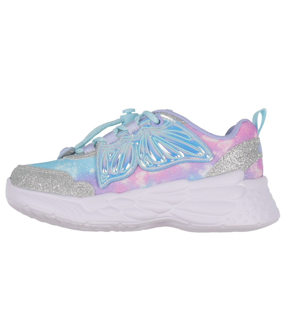 Skechers Sko m. Lys - Dream Racer Wing Brites - Silver Lavender
