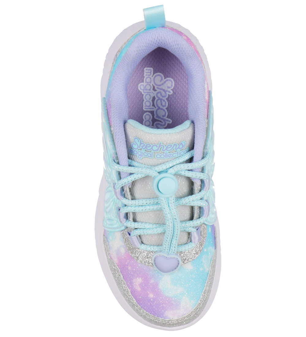 Skechers Sko m. Lys - Dream Racer Wing Brites - Silver Lavender
