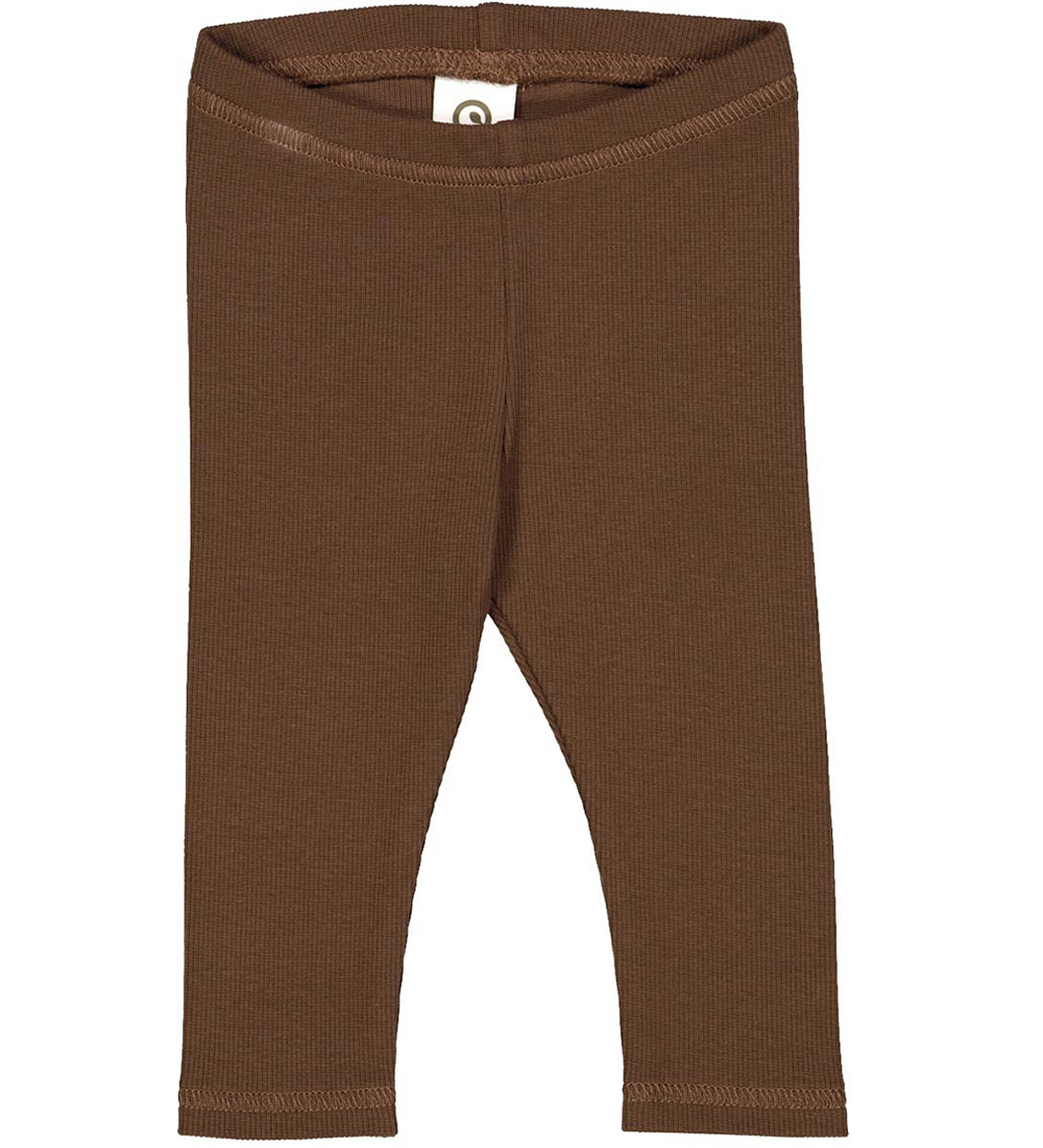 Müsli Leggings - Rib - Cozy Me Plain - Bark