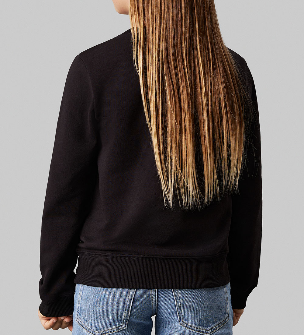 Calvin Klein Sweatshirt - Monogram Terry - Ck Black