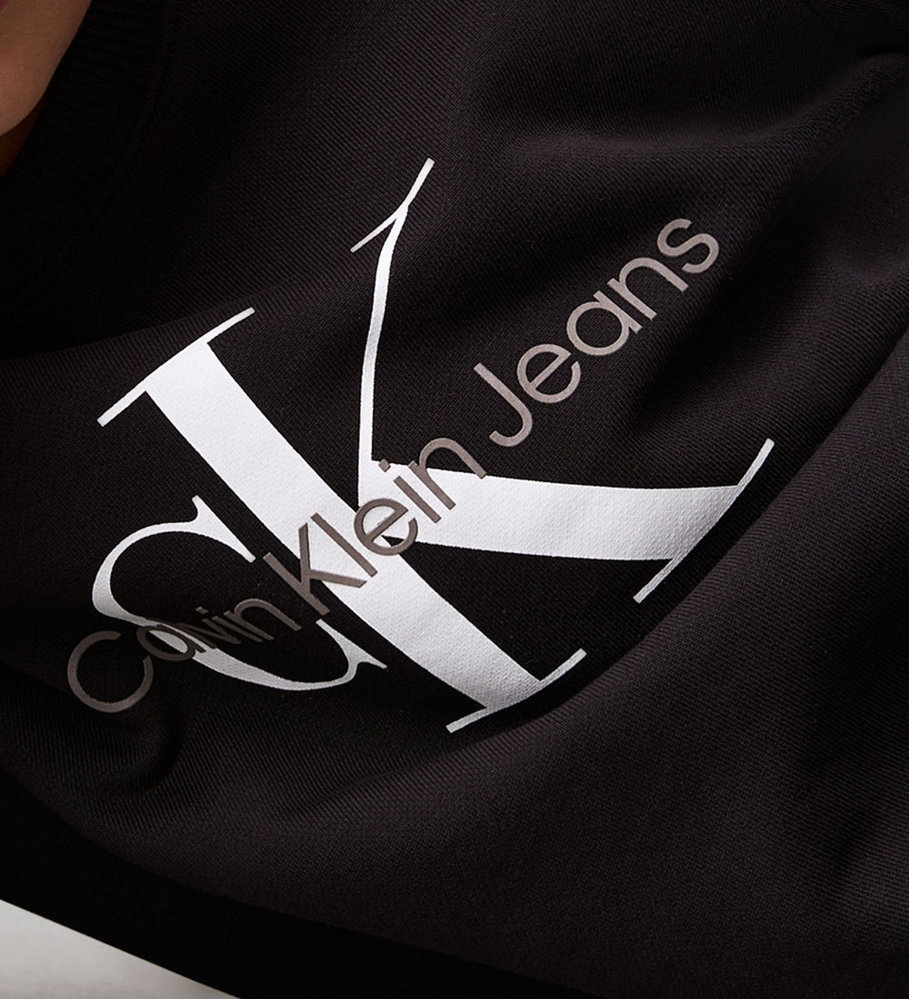 Calvin Klein Sweatshirt - Monogram Terry - Ck Black